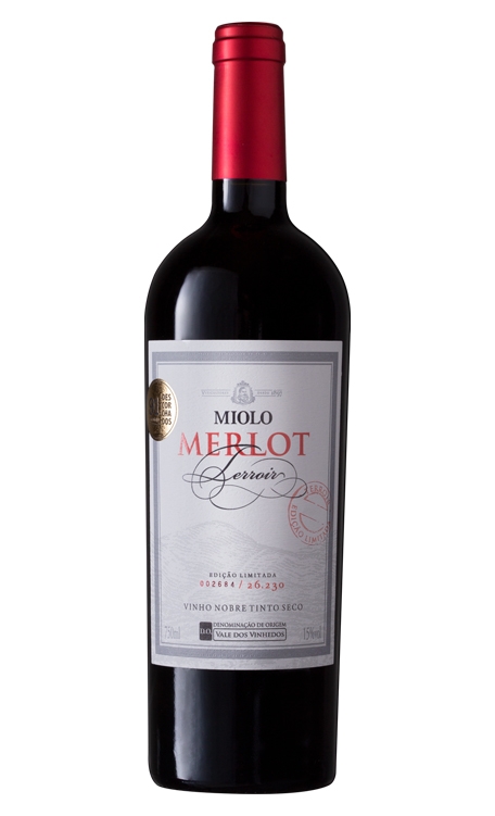 Vinho Miolo Tinto Seco Brasil Terroir Merlot 2018 750ml