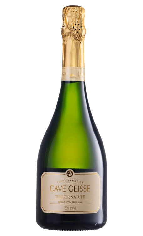 Espumante Vinícola Família Geisse Branco Nature Brasil Cave Geisse Terroir Chardonnay, Pinot Noir 750ml
