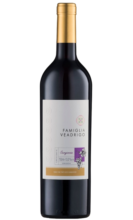 Vinho Famiglia Veadrigo Tinto Seco Brasil Sangiovese 750ml