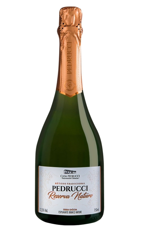 Espumante Casa Pedrucci Branco Nature Brasil Reserva Blend 750ml