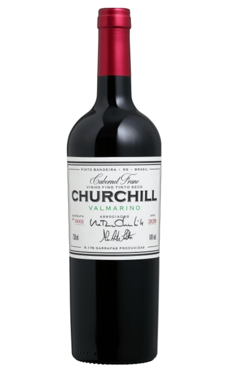 Vinho Valmarino Tinto Seco Brasil Churchill Cabernet Franc 2020 750ml