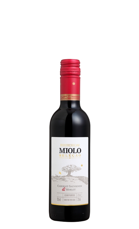 Vinho Miolo Tinto Seco Brasil Seleção Cabernet Sauvignon, Merlot 375ml