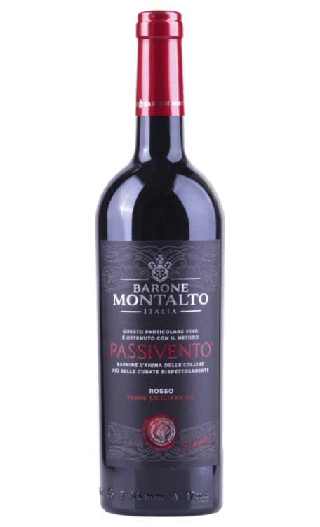 Vinho Barone Montalto Tinto Seco Itália Passivento Nero D'avola 750ml