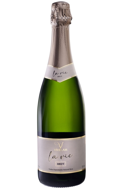 Espumante Velho Amâncio Branco Brut Brasil La Vie Chardonnay, Pinot Noir 750ml