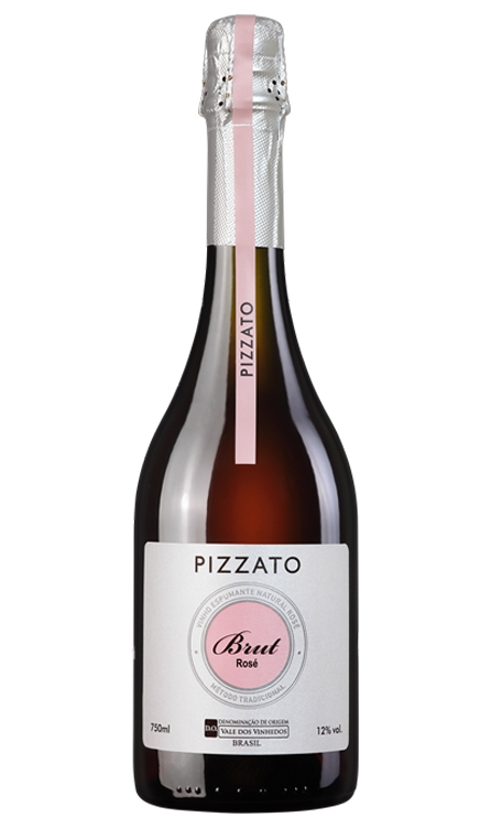 Espumante Pizzato Rosé Brut Brasil Tradicional Chardonnay, Pinot Noir 750ml