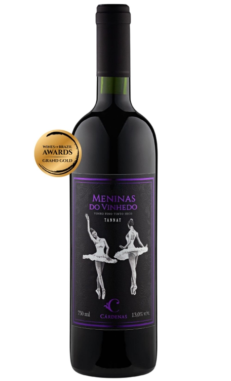 Vinho Cárdenas Tinto Seco Brasil Meninas do Vinhedo Tannat 750ml