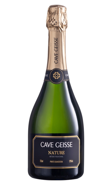 Espumante Vinícola Família Geisse Branco Nature Brasil Cave Geisse Chardonnay, Pinot Noir 750ml