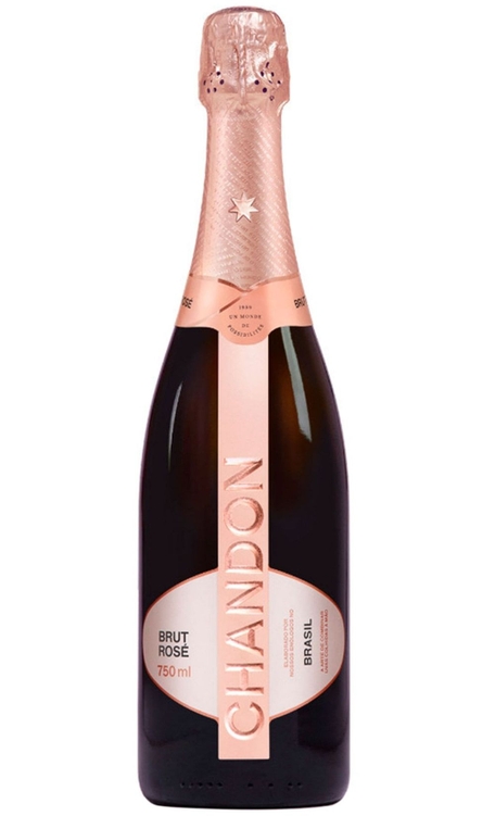 Espumante Chandon Rosé Brut Brasil Chardonnay, Pinot Noir, Riesling 750ml