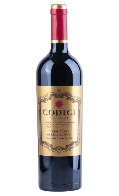 Vinho Codici Masserie Tinto Meio Seco Itália Primitivo Di Manduria D.o.c Primitivo 750ml