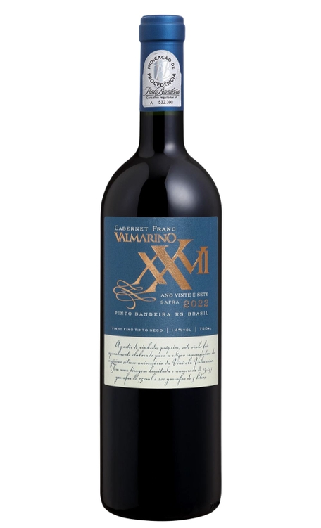 Vinho Valmarino Tinto Seco Brasil Xvii Cabernet Franc 2022 750ml