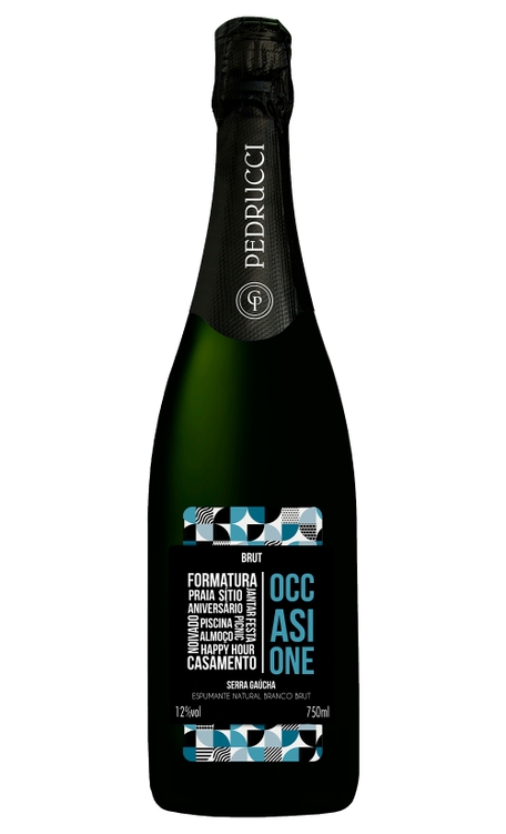 Espumante Casa Pedrucci Branco Brut Brasil Occasione Chardonnay, Riesling, Trebbiano 750ml