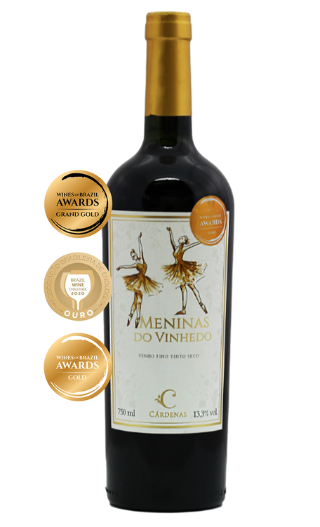 Vinho Cárdenas Tinto Seco Brasil Meninas do Vinhedo Syrah 750ml