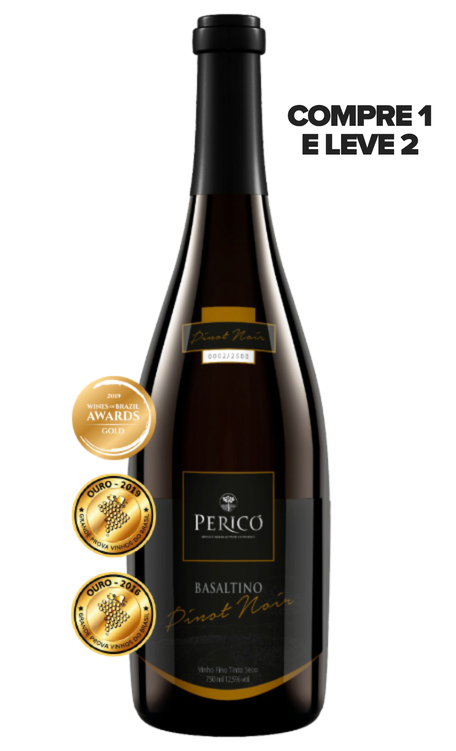 Vinho Vinícola Pericó Tinto Seco Brasil Basaltino Pinot Noir 750ml