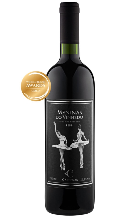 Vinho Cárdenas Tinto Seco Brasil Meninas do Vinhedo Rebo 750ml