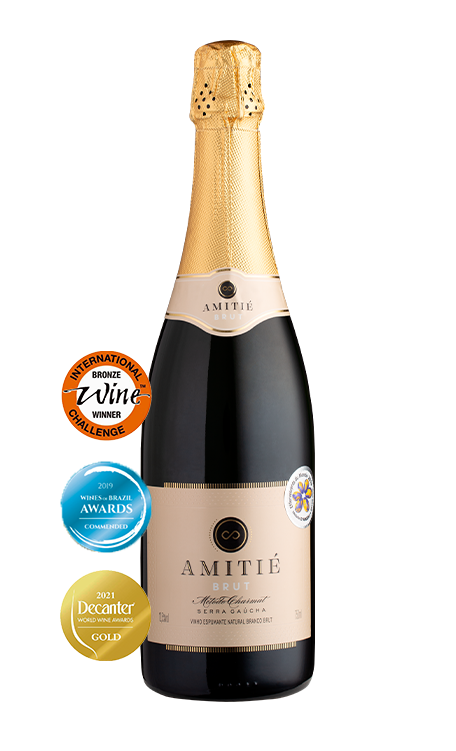 Espumante Amitié Branco Brut Brasil Chardonnay, Malvasia 750ml