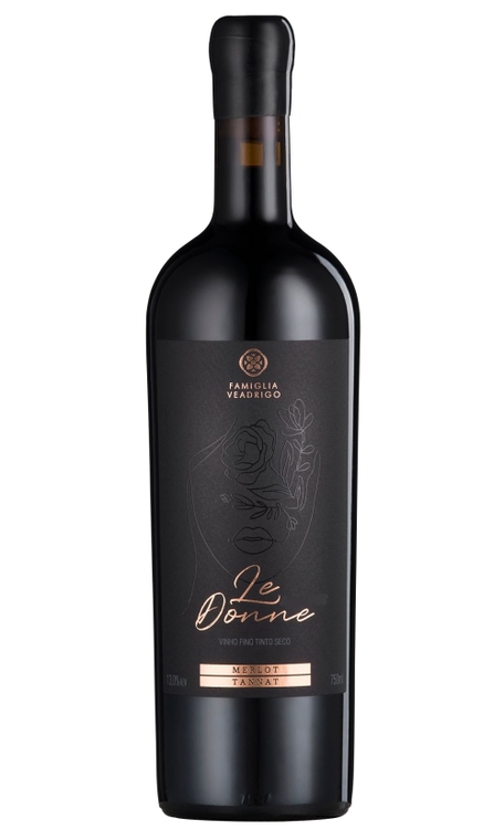 Vinho Famiglia Veadrigo Tinto Seco Brasil Le Donne Merlot, Tannat 750ml