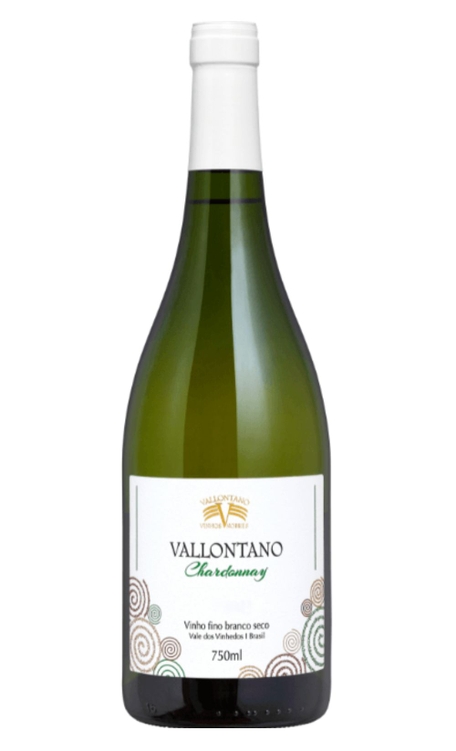 Vinho Vallontano Branco Seco Brasil Chardonnay 750ml