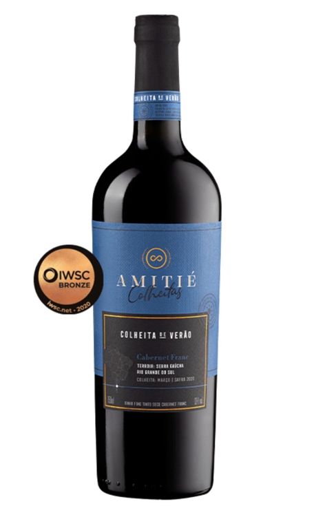 Vinho Amitié Tinto Seco Brasil Colheita Cabernet Franc 750ml