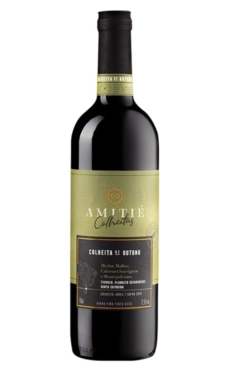 Vinho Amitié Tinto Seco Brasil Colheita de Outono Blend 750ml