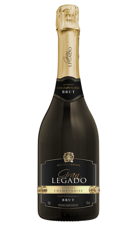 Espumante Gran Legado Branco Brut Brasil Champenoise Chardonnay, Pinot Noir 750ml