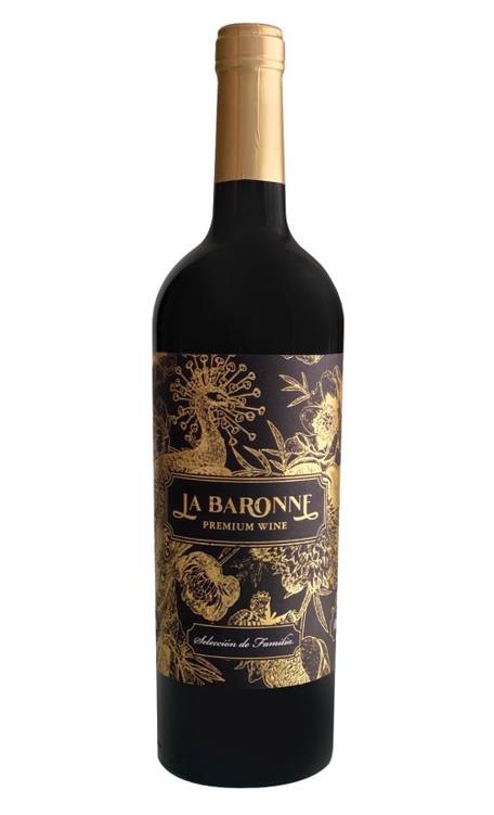 Vinho La Baronne Tinto Seco Espanha Premium Merlot, Monastrell, Tintorera 750ml