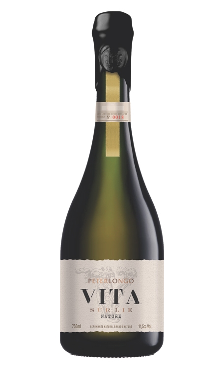 Espumante Peterlongo Branco Nature Brasil Vita Chardonnay, Pinot Noir 750ml