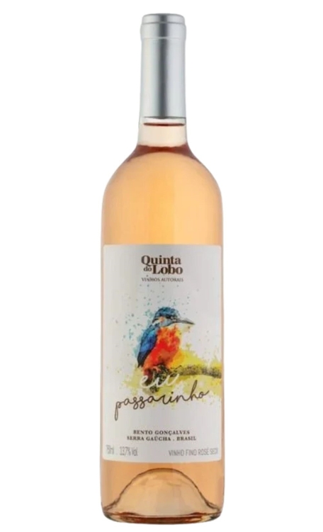 Vinho Quinta do Lobo Rosé Seco Brasil Eu Passarinho Merlot 750ml