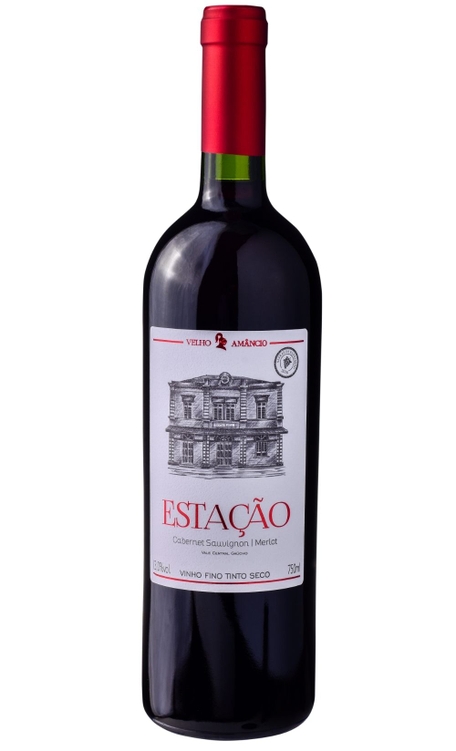 Vinho Velho Amâncio Tinto Seco Brasil Estação Cabernet Sauvignon, Merlot 750ml