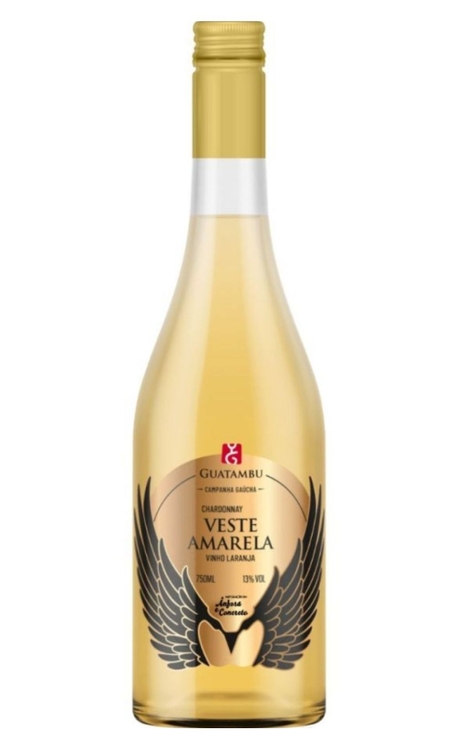 Vinho Vinícola Guatambu Laranja Seco Brasil Veste Amarela Chardonnay 750ml