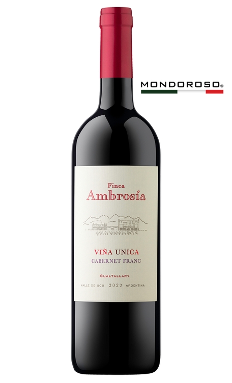 Vinho Finca Ambrosia Tinto Seco Argentina Viña Única Cabernet Franc 750ml
