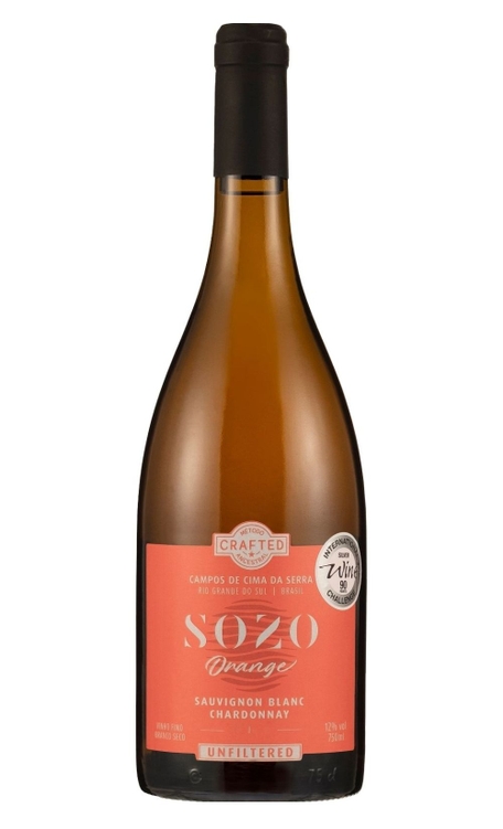 Vinho Sozo Laranja Seco Brasil Orange Chardonnay, Sauvignon Blanc 750ml