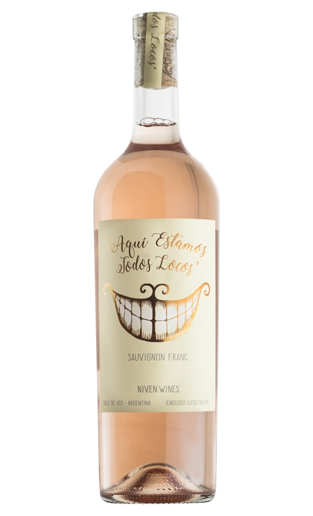 Vinho Bodega Niven Rosé Seco Argentina Aqui Estamos Todos Locos Cabernet Franc, Sauvignon Blanc 750ml