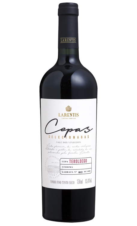 Vinho Larentis Tinto Seco Brasil Cepas Seleccionada Teroldego 750ml