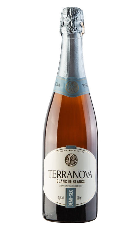 Espumante Terranova Branco Demi Sec Brasil Blanc de Blancs Chenin Blanc, Sauvignon Blanc, Verdejo 750ml