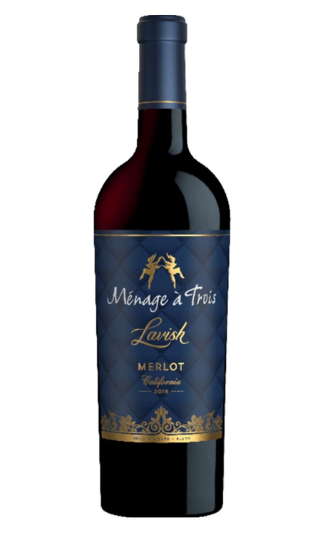 Vinho Ménage à Trois Tinto Seco Estados Unidos Lavish Merlot 750ml