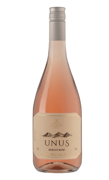 Vinho Família Ulian Rosé Seco Brasil Unus Merlot 750ml