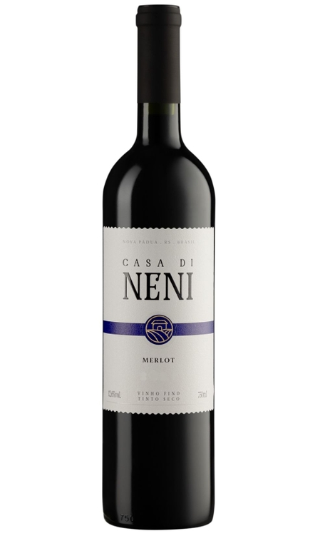 Vinho Caetano Vicentino Tinto Seco Brasil Casa Di Neni Merlot 750ml