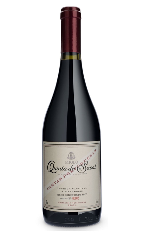 Vinho Miolo Tinto Seco Brasil Quinta do Seival Castas Portuguesas Tinta Roriz, Touriga Nacional 750ml