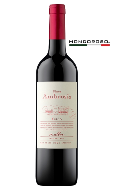 Vinho Finca Ambrosia Tinto Seco Argentina Casa Malbec 750ml