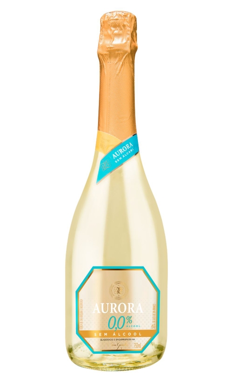 Espumante Vinícola Aurora Branco Sec Brasil Sem Álcool Uvas Americanas 750ml