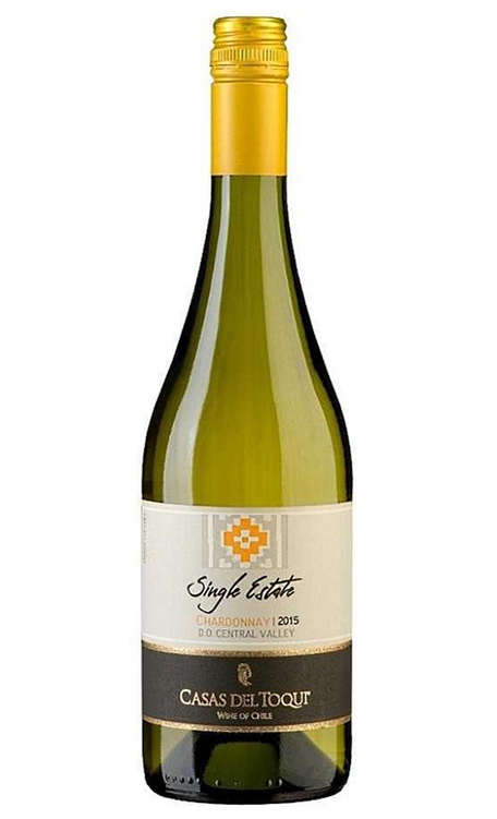 Vinho Casas Del Toqui Branco Seco Chile Single Estate Chardonnay 750ml