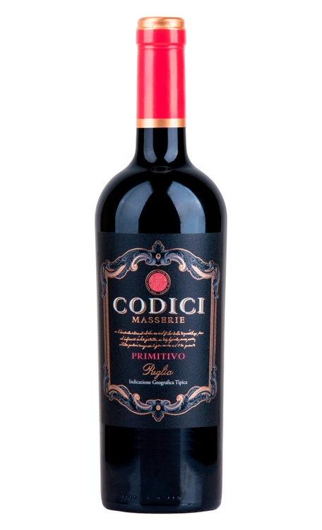 Vinho Codici Masserie Tinto Meio Seco Itália Puglia Igt Primitivo 750ml