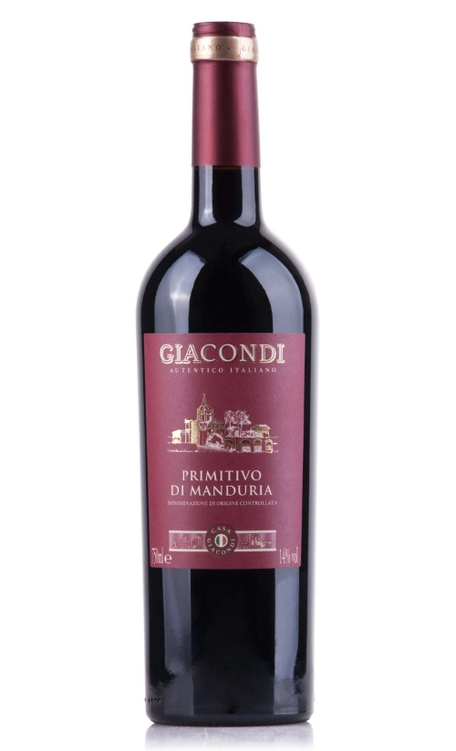 Vinho Giacondi Tinto Seco Itália Primitivo Di Manduria D.o.c Primitivo 750ml