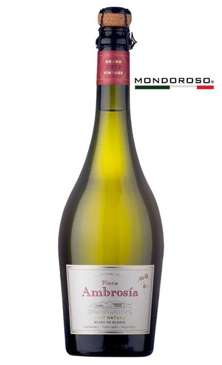 Espumante Finca Ambrosia Branco Nature Argentina Blanc de Blanc Chardonnay 750ml