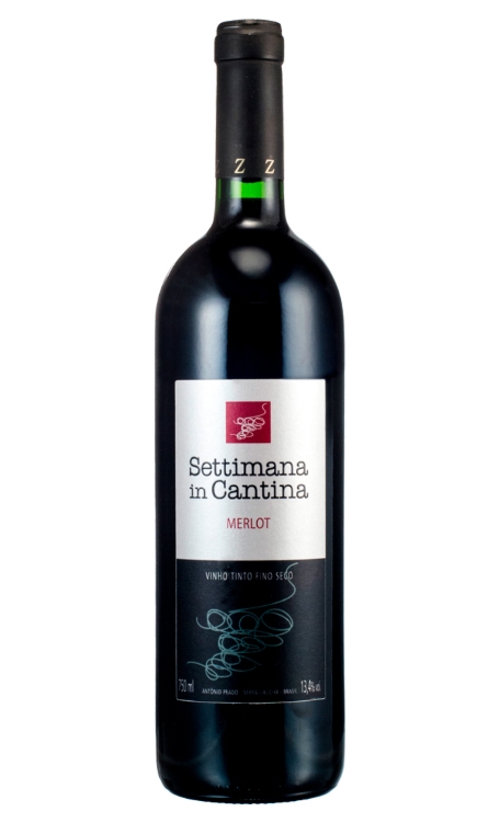 Vinho Vinícola Zanella Tinto Seco Brasil Settimana In Cantina Merlot 750ml