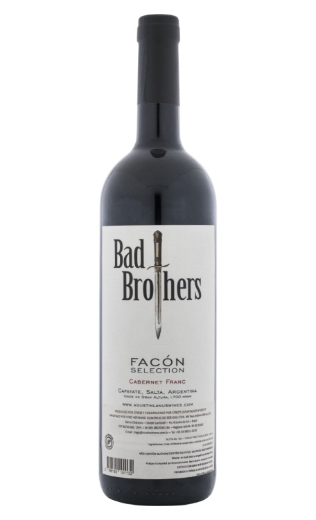 Vinho Agustín Lanús Tinto Seco Argentina Bad Brothers Facón Selection Cabernet Franc 750ml