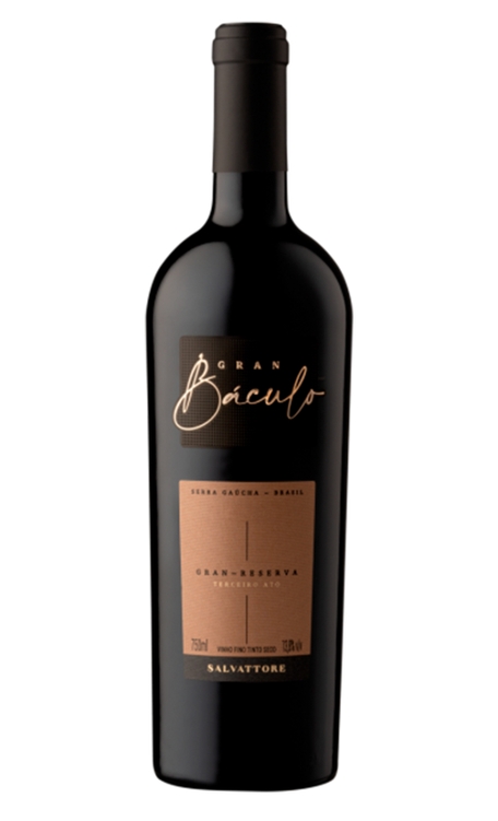 Vinho Salvattore Tinto Seco Brasil Gran Báculo Gran Reserva Cabernet Sauvignon, Merlot, Tannat 2020 750ml